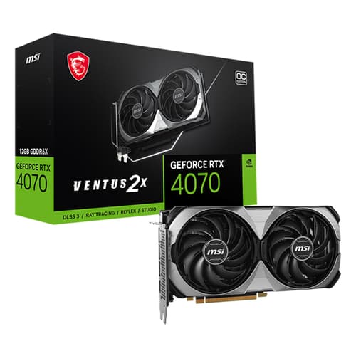 MSI RTX 4070 Ventus 2X E OC 12GB Graphics Card